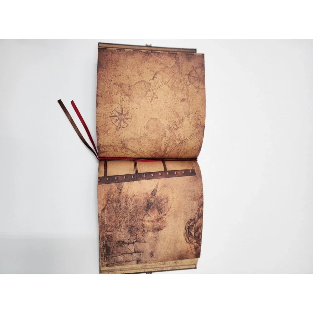 Disney Pixar Up Our Adventure Book Scrapbook Travel Journal Vintage Map Clasp